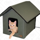 Outdoor Kitty House, $37 for heated, $22 for unheated